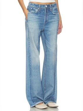 rag & bone Miramar Fleece Wide Leg Jeans